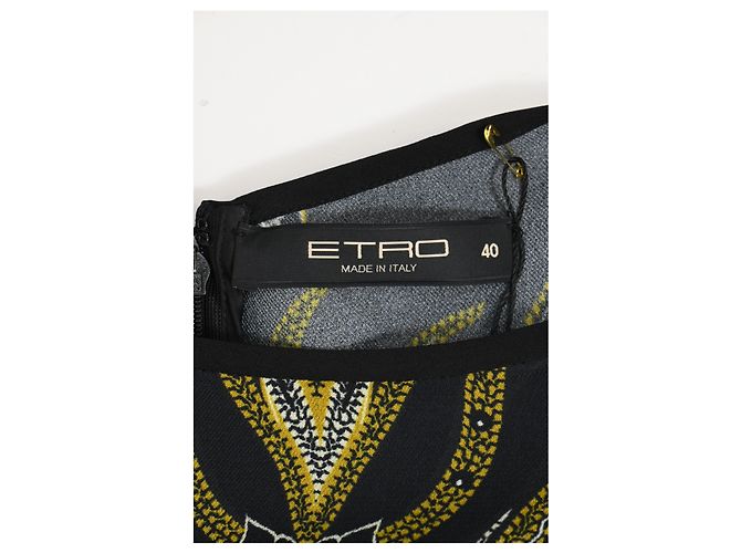Abito midi stampato a maniche 3/4 Etro in seta multicolore - vista 10