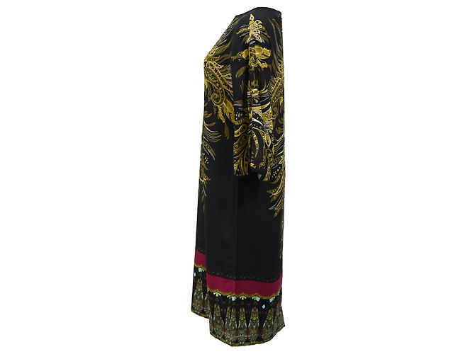 Abito midi stampato a maniche 3/4 Etro in seta multicolore - vista 2