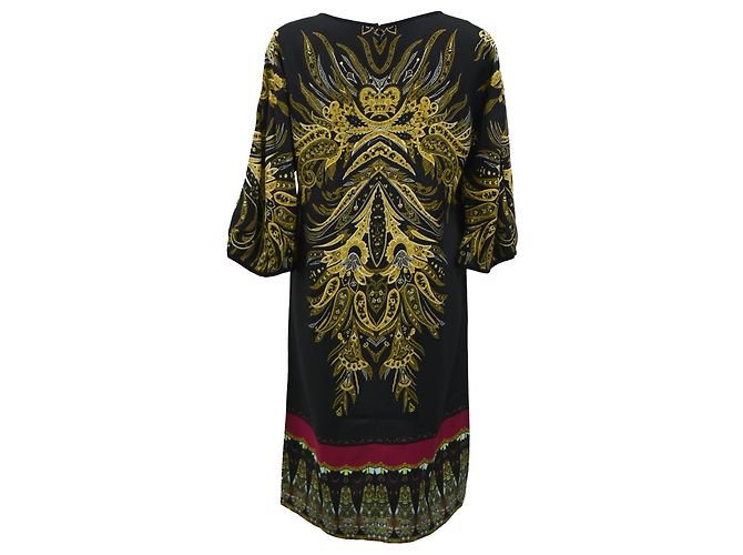 Abito midi stampato a maniche 3/4 Etro in seta multicolore - vista 3