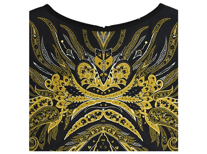 Abito midi stampato a maniche 3/4 Etro in seta multicolore - vista 4