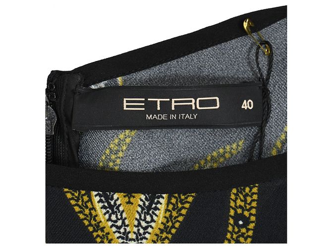 Abito midi stampato a maniche 3/4 Etro in seta multicolore - vista 5