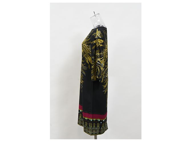 Abito midi stampato a maniche 3/4 Etro in seta multicolore - vista 7