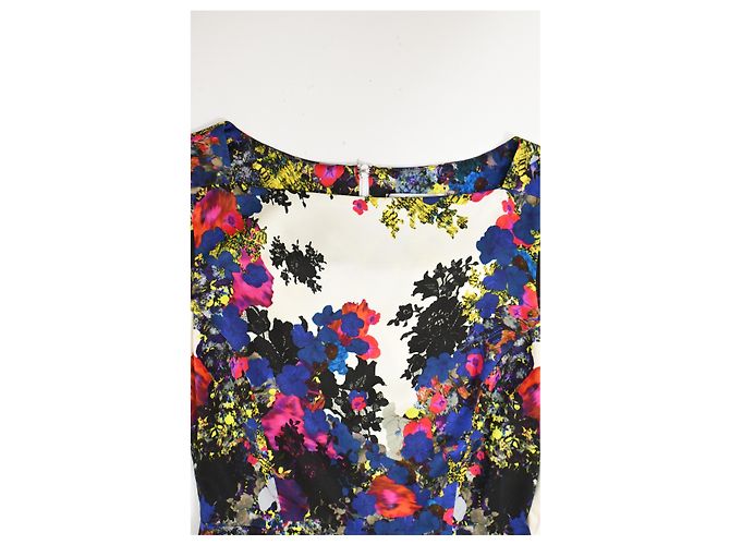 Abito midi stampato floreale Erdem in seta multicolore - vista 10