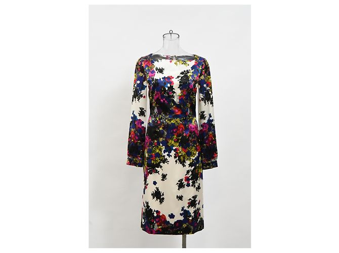 Abito midi stampato floreale Erdem in seta multicolore - vista 6