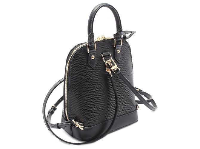Zaino Alma Epi nero Louis Vuitton - vista 2