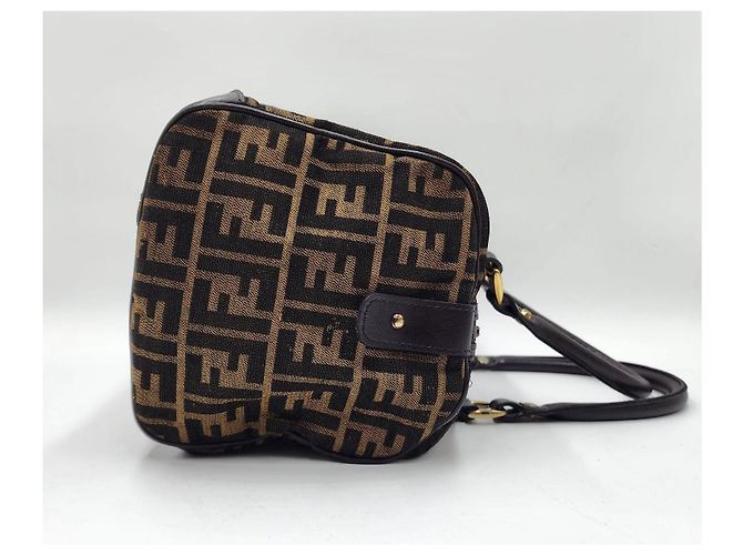 Baguette Borsa Fendi Zucca Zucchino Forever Bauletto Speedy Marrone - vista 6