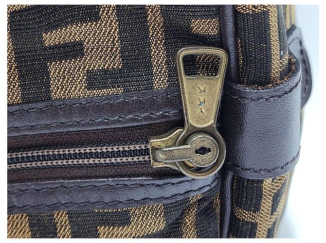 Baguette Borsa Fendi Zucca Zucchino Forever Bauletto Speedy Marrone - vista 8