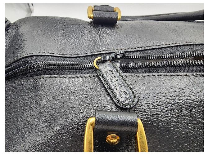 Borsa da viaggio weekend Boston vintage Gucci Nero - vista 13