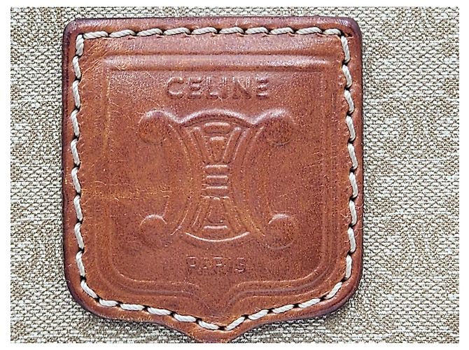 Céline Borsa da viaggio Boston Duffel Triomphe di Celine Macadam Beige - vista 3