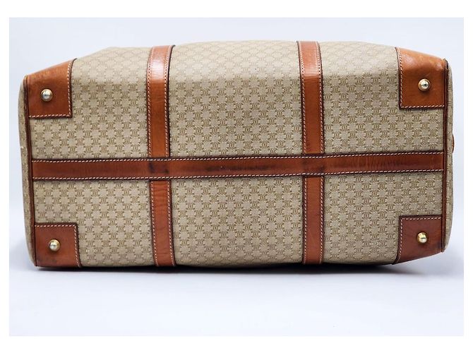 Céline Borsa da viaggio Boston Duffel Triomphe di Celine Macadam Beige - vista 9