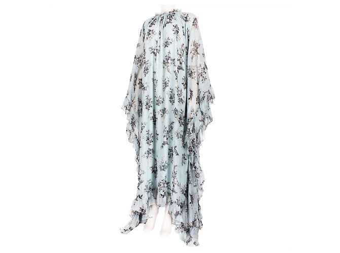 Erdem Darance Floral Maxi Kleid Blau - Ansicht 2