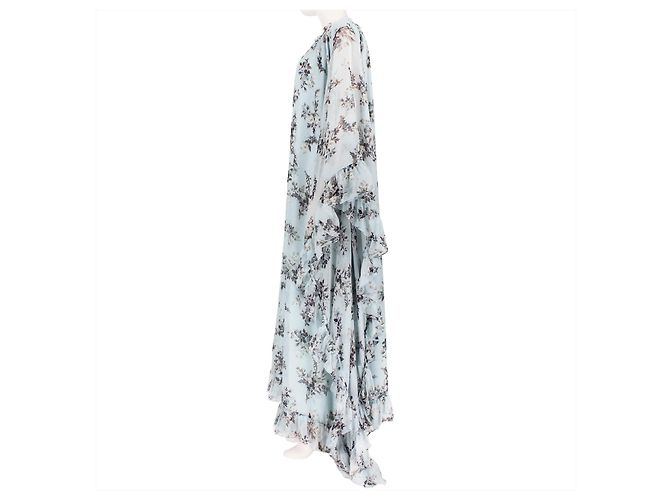 Erdem Darance Floral Maxi Kleid Blau - Ansicht 3