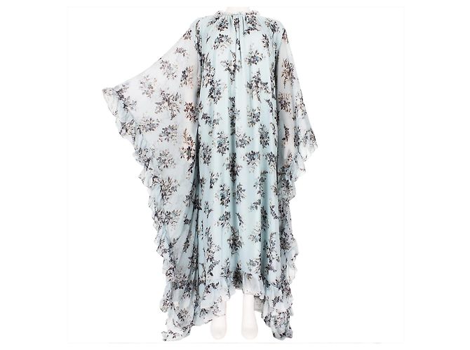 Erdem Darance Floral Maxi Kleid Blau - Ansicht 6