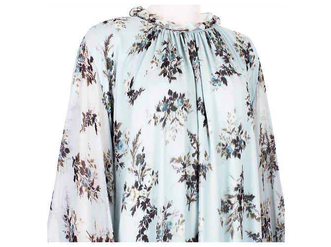 Erdem Darance Floral Maxi Kleid Blau - Ansicht 7