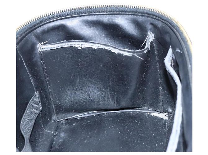 Borsa CHANEL Vanity in pelle vernice 2way Nero Oro CC Auth MY059 D'oro - vista 11