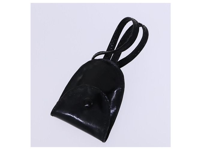 Borsa CHANEL Vanity in pelle vernice 2way Nero Oro CC Auth MY059 D'oro - vista 22
