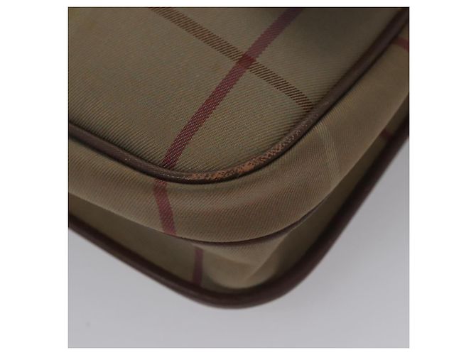 Autre Marque Borsa a Spalla Burberrys Nova Check in Tela Beige Oro Auth bs23438 D'oro - vista 14