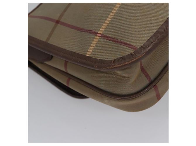 Autre Marque Borsa a Spalla Burberrys Nova Check in Tela Beige Oro Auth bs23438 D'oro - vista 15