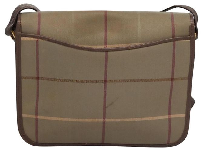 Autre Marque Borsa a Spalla Burberrys Nova Check in Tela Beige Oro Auth bs23438 D'oro - vista 2