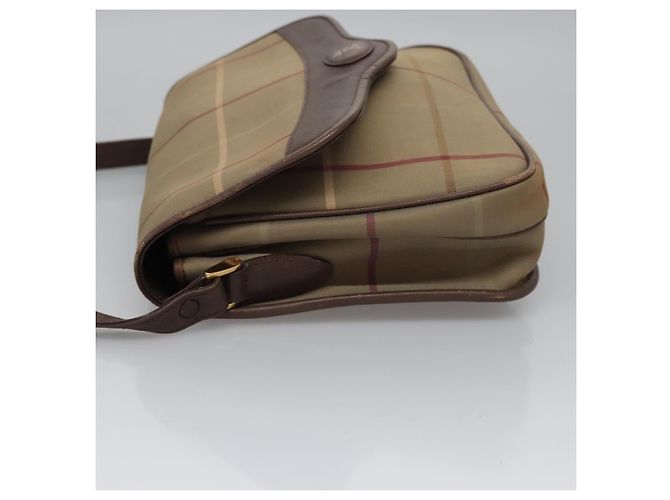 Autre Marque Borsa a Spalla Burberrys Nova Check in Tela Beige Oro Auth bs23438 D'oro - vista 4