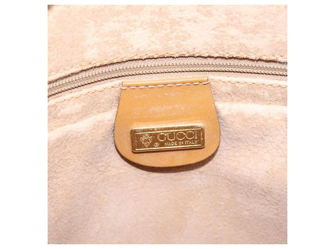 Borsa Gucci Micro GG Supreme Web Sherry Line PVC Marrone 001 115 0918 Auth BA352 D'oro - vista 19