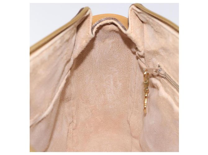 Borsa Gucci Micro GG Supreme Web Sherry Line PVC Marrone 001 115 0918 Auth BA352 D'oro - vista 21