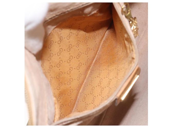 Borsa Gucci Micro GG Supreme Web Sherry Line PVC Marrone 001 115 0918 Auth BA352 D'oro - vista 22