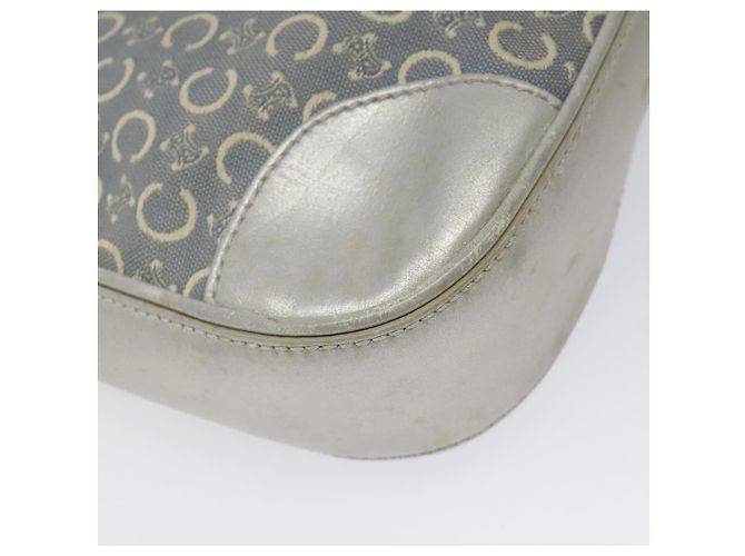 Céline Celine C Macadam Canvas Schultertasche Grau Auth JB071 Braun - Ansicht 17