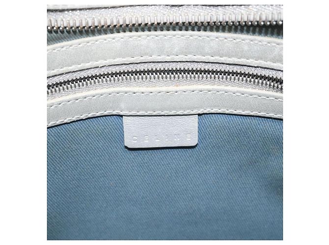 Céline Celine C Macadam Canvas Schultertasche Grau Auth JB071 Braun - Ansicht 18