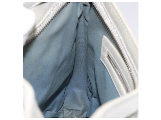 Céline Celine C Macadam Canvas Schultertasche Grau Auth JB071 Braun - Ansicht 20