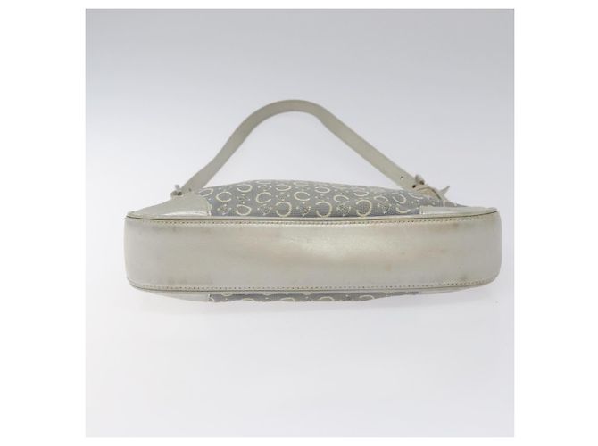 Céline Celine C Macadam Canvas Schultertasche Grau Auth JB071 Braun - Ansicht 5