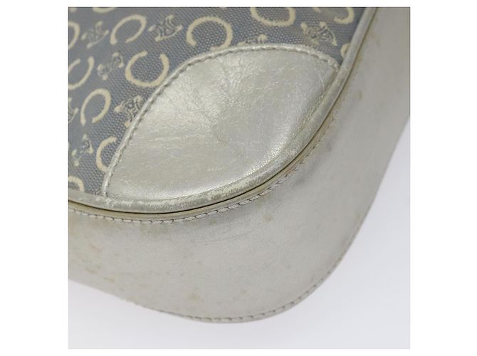 Céline Celine C Macadam Canvas Schultertasche Grau Auth JB071 Braun - Ansicht 8