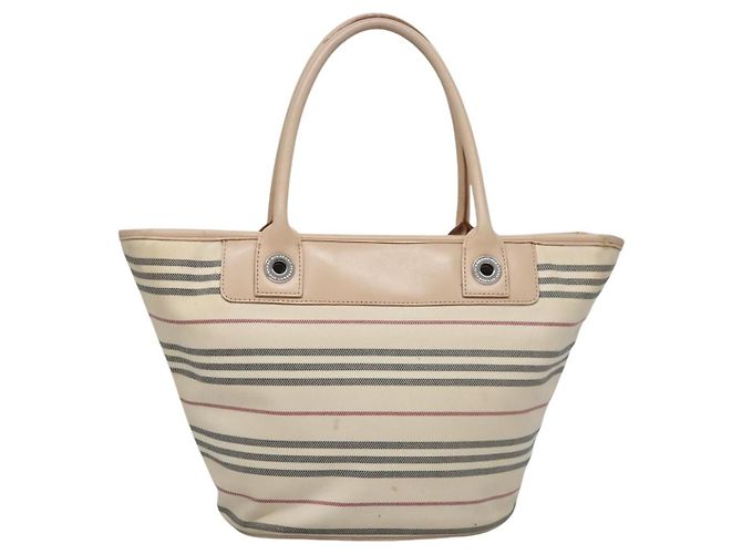 Borsa a mano BURBERRY in tela beige Auth ti2859 - vista 2