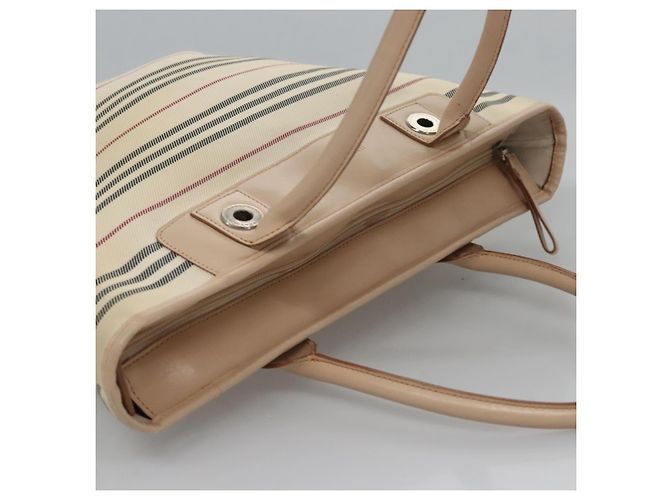Borsa a mano BURBERRY in tela beige Auth ti2859 - vista 7