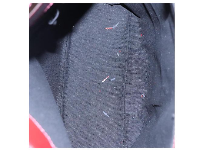 Borsa a Spalla Burberry Nova Check PVC Beige Rosso Vino Argento Auth EC077 Bordò - vista 10