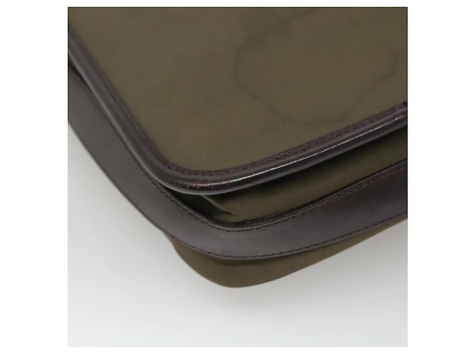 Borsa a spalla in nylon khaki Auth ti2863 di BURBERRY Cachi - vista 16