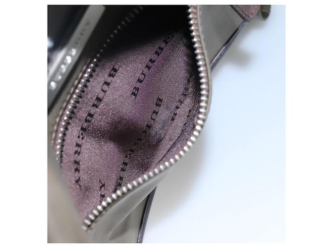 Borsa a spalla in nylon khaki Auth ti2863 di BURBERRY Cachi - vista 21
