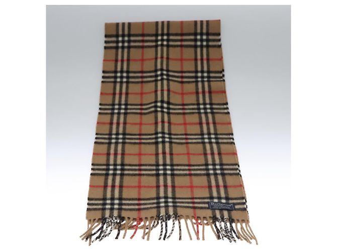 Autre Marque Sciarpa in cashmere Nova Check di Burberrys marrone Auth am7873 - vista 2