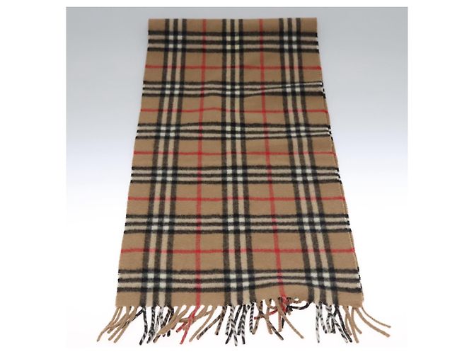 Autre Marque Sciarpa in cashmere Nova Check di Burberrys marrone Auth am7873 - vista 3