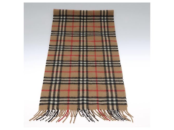 Autre Marque Sciarpa in cashmere Nova Check di Burberrys marrone Auth am7873 - vista 4