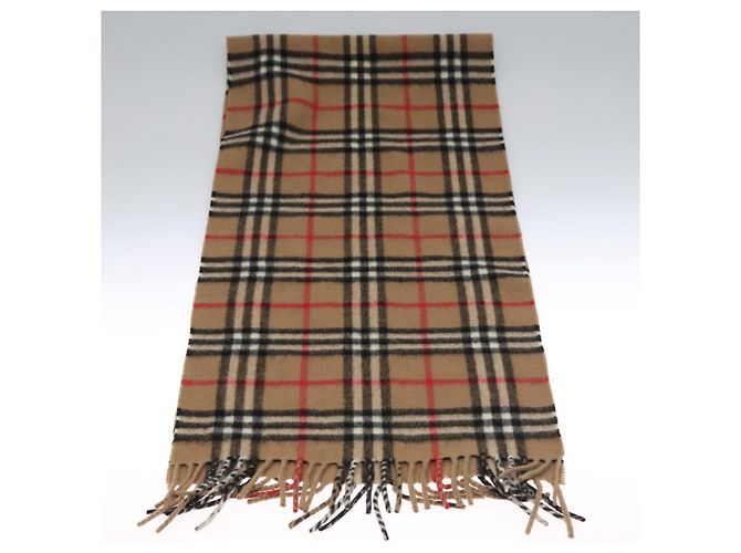 Autre Marque Sciarpa in cashmere Nova Check di Burberrys marrone Auth am7873 - vista 5