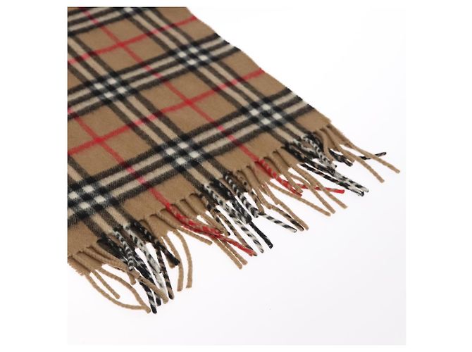 Autre Marque Sciarpa in cashmere Nova Check di Burberrys marrone Auth am7873 - vista 6