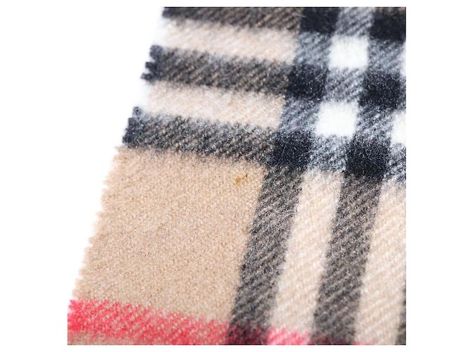 Autre Marque Sciarpa in cashmere Nova Check di Burberrys marrone Auth am7873 - vista 8