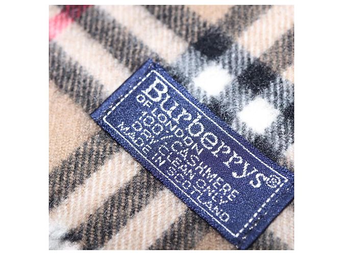 Autre Marque Sciarpa in cashmere Nova Check di Burberrys marrone Auth am7873 - vista 9