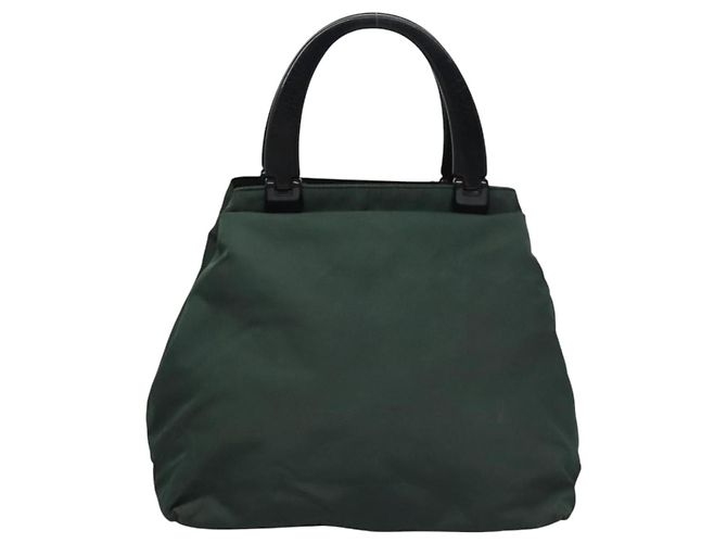 PRADA Borsa a mano in nylon plastico khaki argento Auth bs23618 Cachi - vista 2