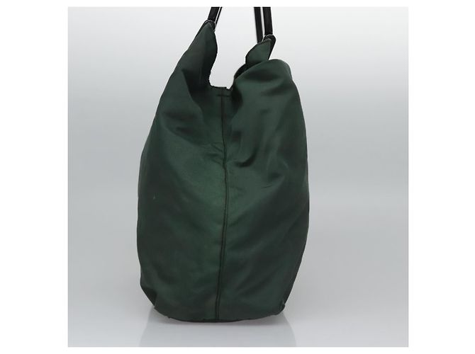 PRADA Borsa a mano in nylon plastico khaki argento Auth bs23618 Cachi - vista 3