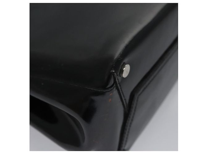 Borsa a mano Vala in smalto nero Salvatore Ferragamo Auth bs22866 - vista 15
