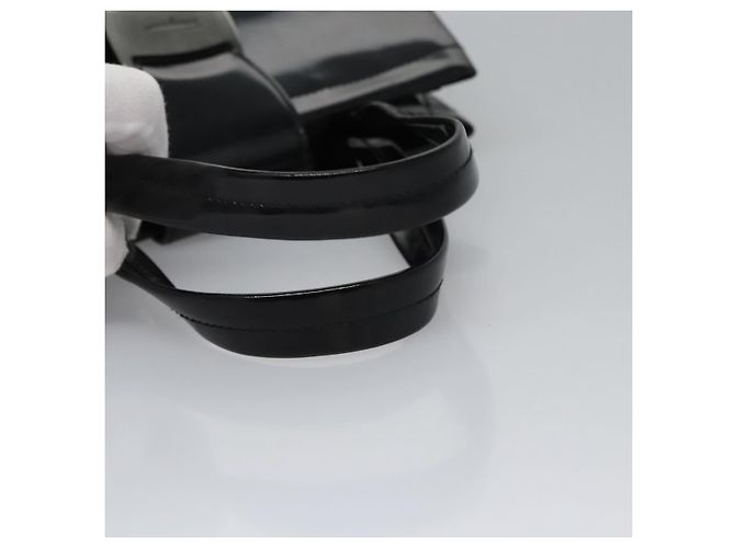 Borsa a mano Vala in smalto nero Salvatore Ferragamo Auth bs22866 - vista 7