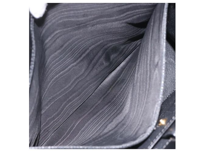 Céline Borsa a spalla in tela Macadam CELINE in pelle PVC nera e dorata Auth MY004 Nero D'oro - vista 11
