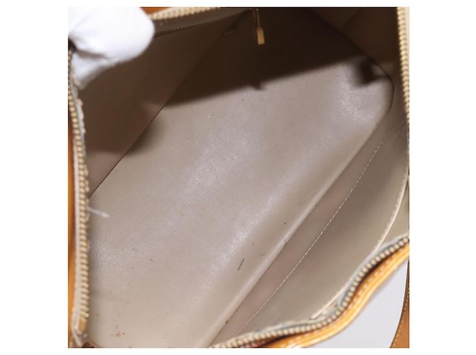 LOUIS VUITTON Monogram Vernis Borsa a Mano Houston Beige M91004 LV Auth 112869 - vista 11